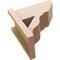 Ekena Millwork 7 1/2-in W x 14-in D x 14-in H Funston Slat Rough Cedar Woodgrain TimberThane Outlooker, Primed Tan OUTUR075X14X14FST24RCPR - alternate 5
